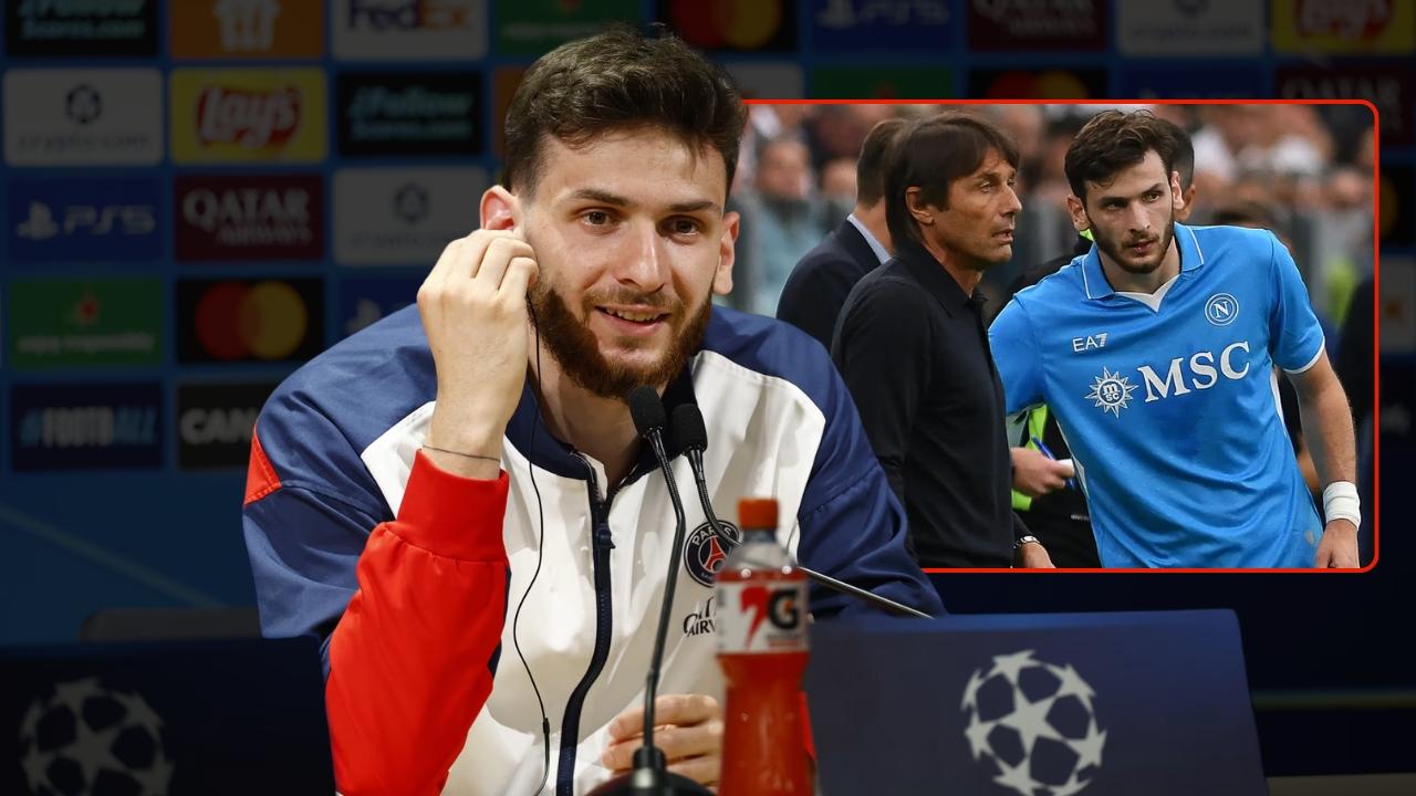 Kvaratskhelia: "Sono migliorato in difesa, anche grazie a Conte! Su "Kvaradona" e il Napoli..." | VIDEO