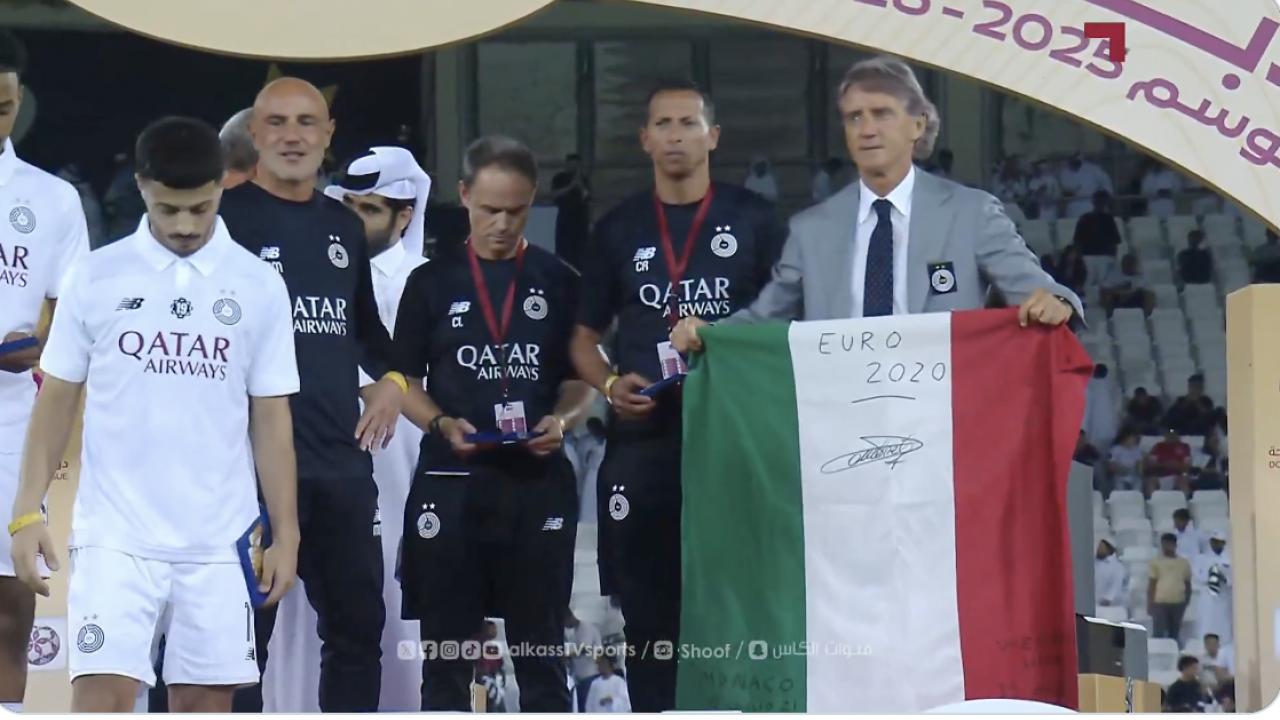 Mancini vince il campionato del Qatar e manda un messaggio alla Nazionale | VIDEO
