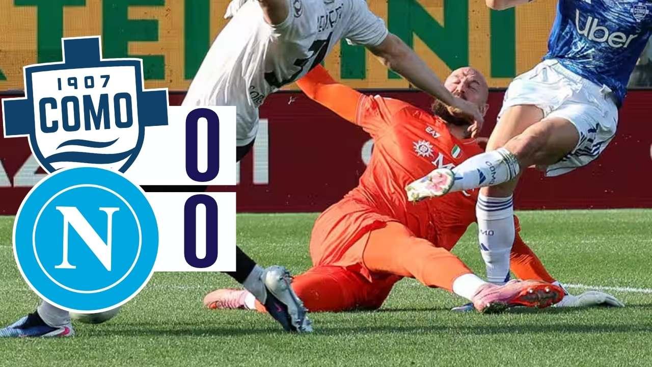 "Tiene in piedi il Napoli pi&ugrave; volte". Milinkovic decisivo a Como: voti e pagelle