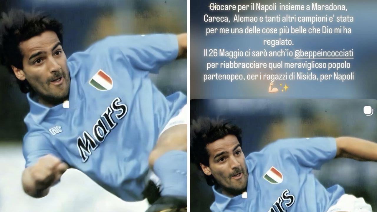 Amichevole Napoli Legends: il 26 maggio al Maradona ci sar&agrave; anche Incocciati | FOTO