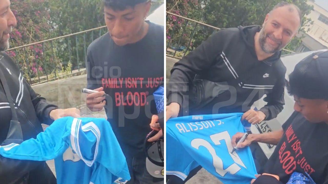 Alisson Santos e la <i>promessa</i> a un tifoso del Napoli | VIDEO