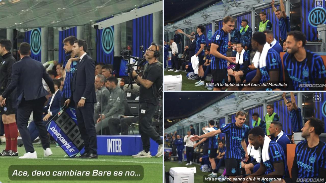 Lite Troilo-Barella, bordocam Dazn: "Mi ha detto sei fuori dal Mondiale, manco sanno chi &egrave; in Argentina" | FOTO