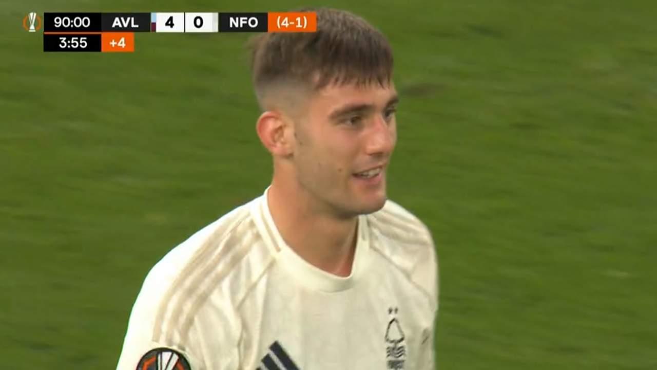 Nottingham Forest eliminato dall'Europa League: Lucca entra nel finale ma non incide