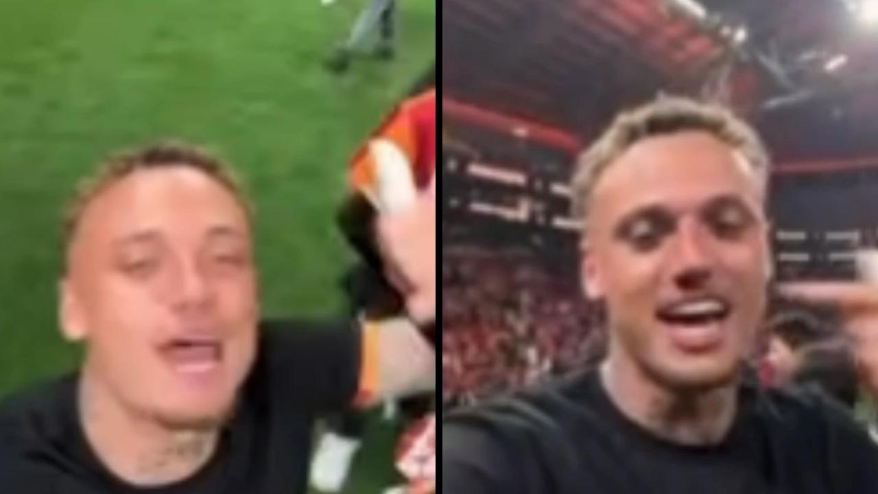 Festa Galatasaray: Noa Lang esulta cos&igrave; in campo per la vittoria del campionato in Turchia | VIDEO