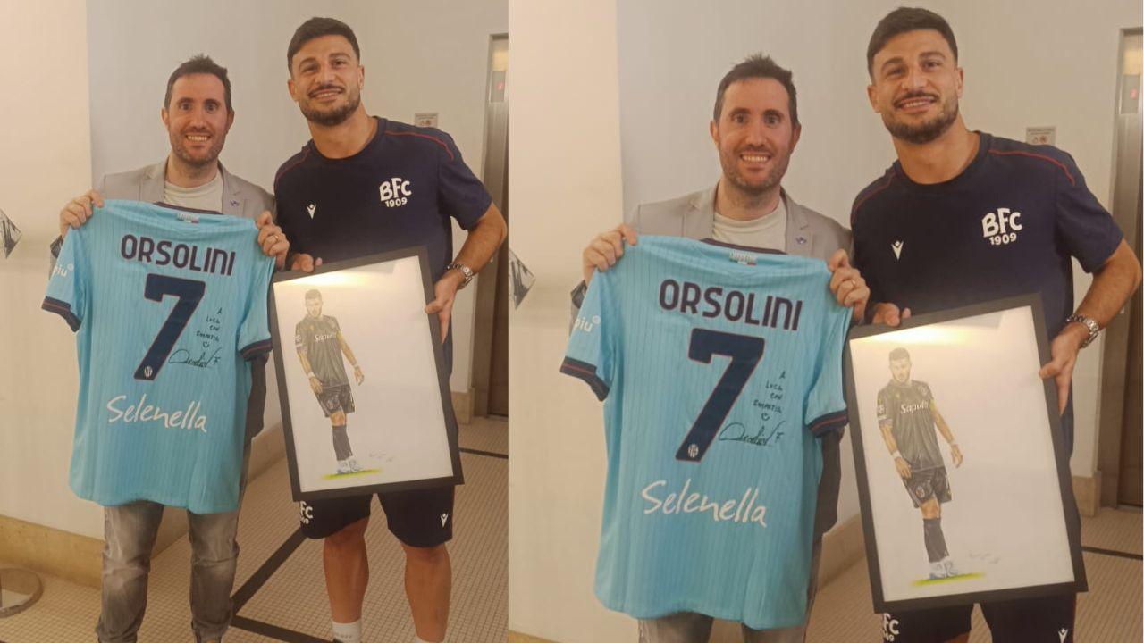 Regalo speciale per Orsolini prima di Napoli-Bologna | FOTO