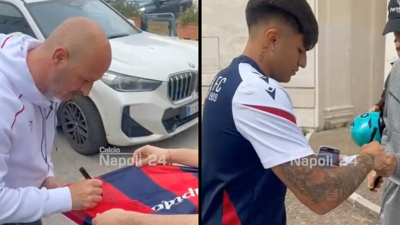 "Castro, vieni a Napoli!", poi spunta Italiano fra i tifosi azzurri prima della gara | VIDEO CN24