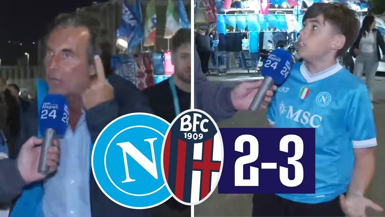 Napoli Bologna 2-3: Champions rimandata, guardate la reazione dei napoletani | VIDEO