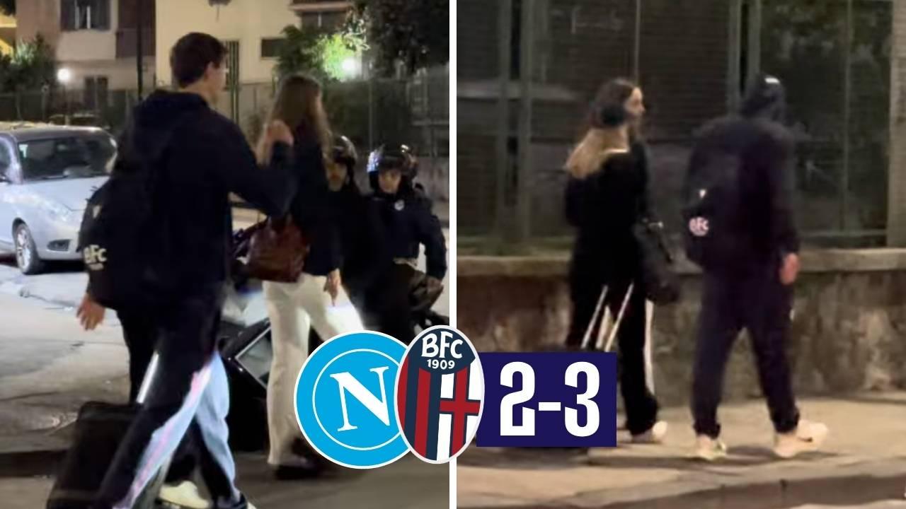 Napoli-Bologna 2-3, a fine partita Helland se n'&egrave; andato via... a piedi! | VIDEO CN24