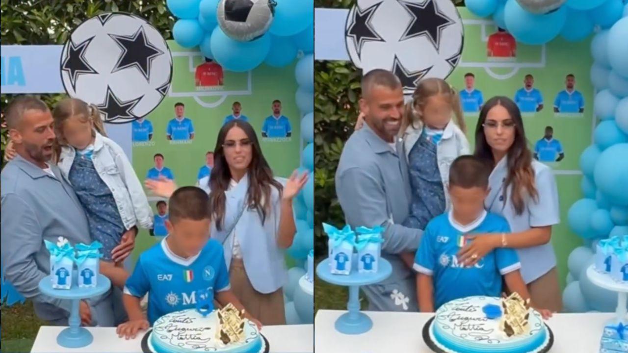 Festa in casa Spinazzola: guardate che chicca sullo sfondo | FOTO