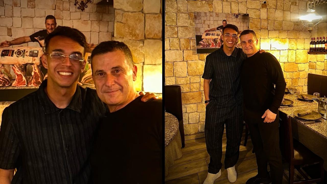 Giovane torna nella steakhouse nel cuore del Vomero: "Un piacere avere i nostri campioni a cena" | FOTO