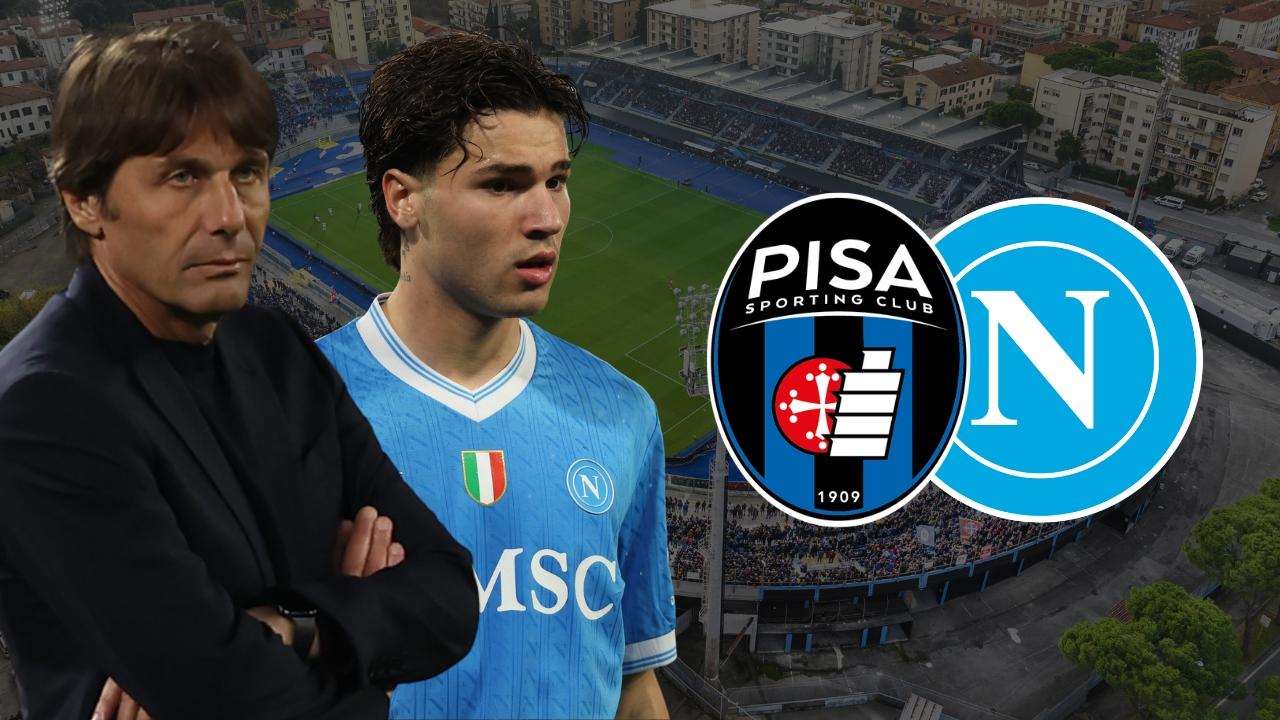 Pisa-Napoli, sorpresa Conte: tridente inedito dal 1' e chance per Vergara!