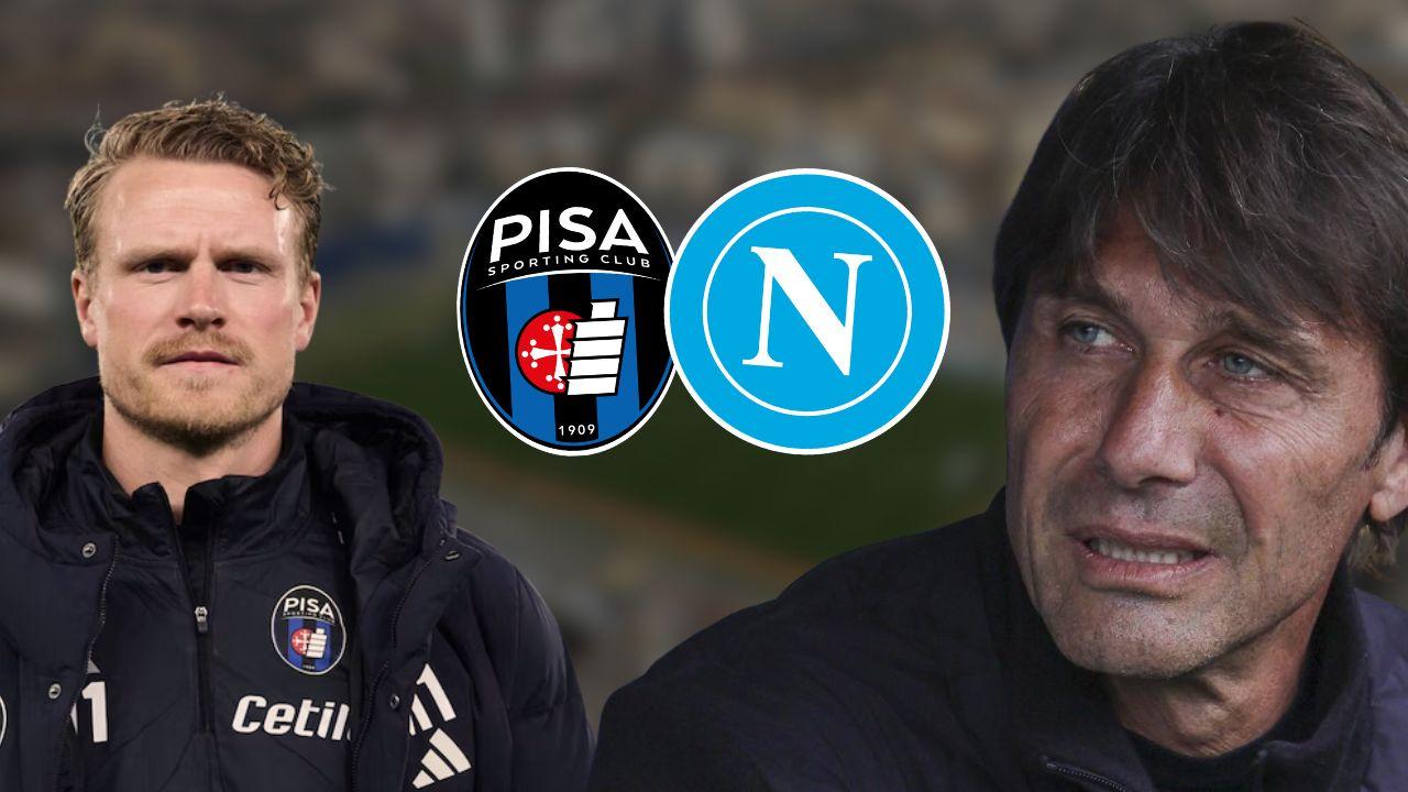 Formazioni ufficiali Pisa-Napoli: le scelte di Hiljemark e Conte