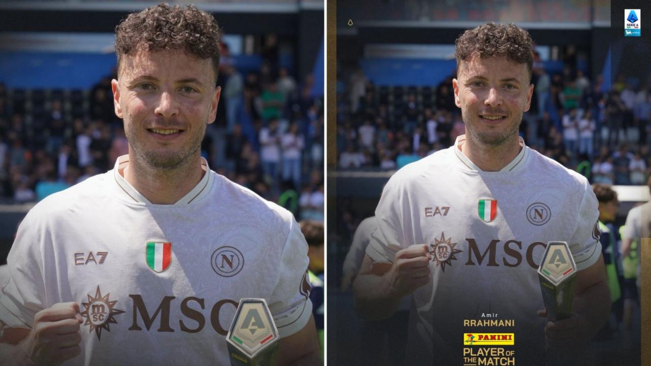 Pisa-Napoli, Amir Rrahmani MVP del match: il difensore azzurro &egrave; decisivo | FOTO