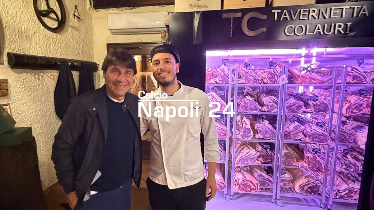 Antonio Conte &egrave; tornato in uno dei posti del cuore a Napoli | FOTO