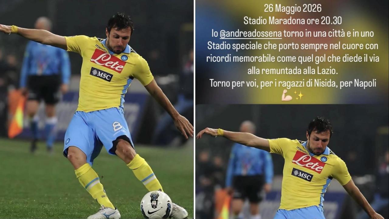 Amichevole Napoli Legends: il 26 maggio al Maradona ci sar&agrave; anche Dossena | FOTO