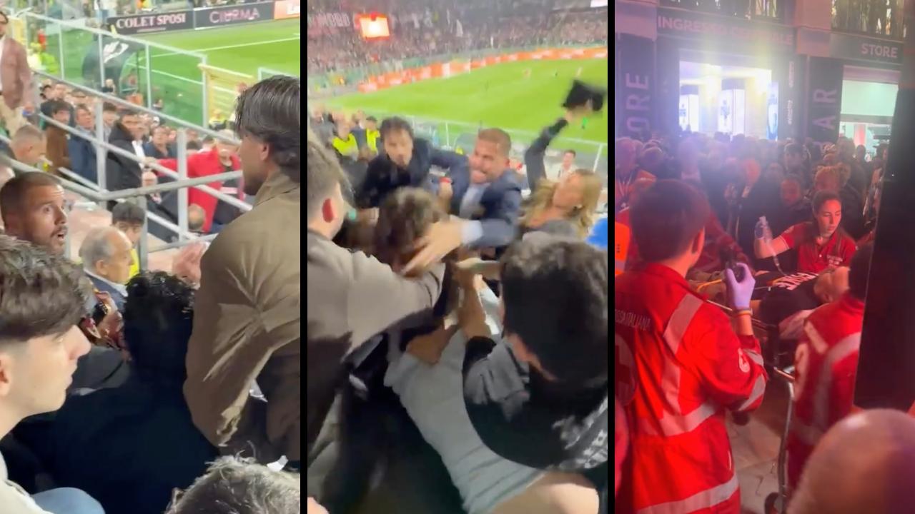 Clamorosa rissa in tribuna in Palermo-Catanzaro: coinvolto il DS Polito, c'&egrave; un ferito | VIDEO