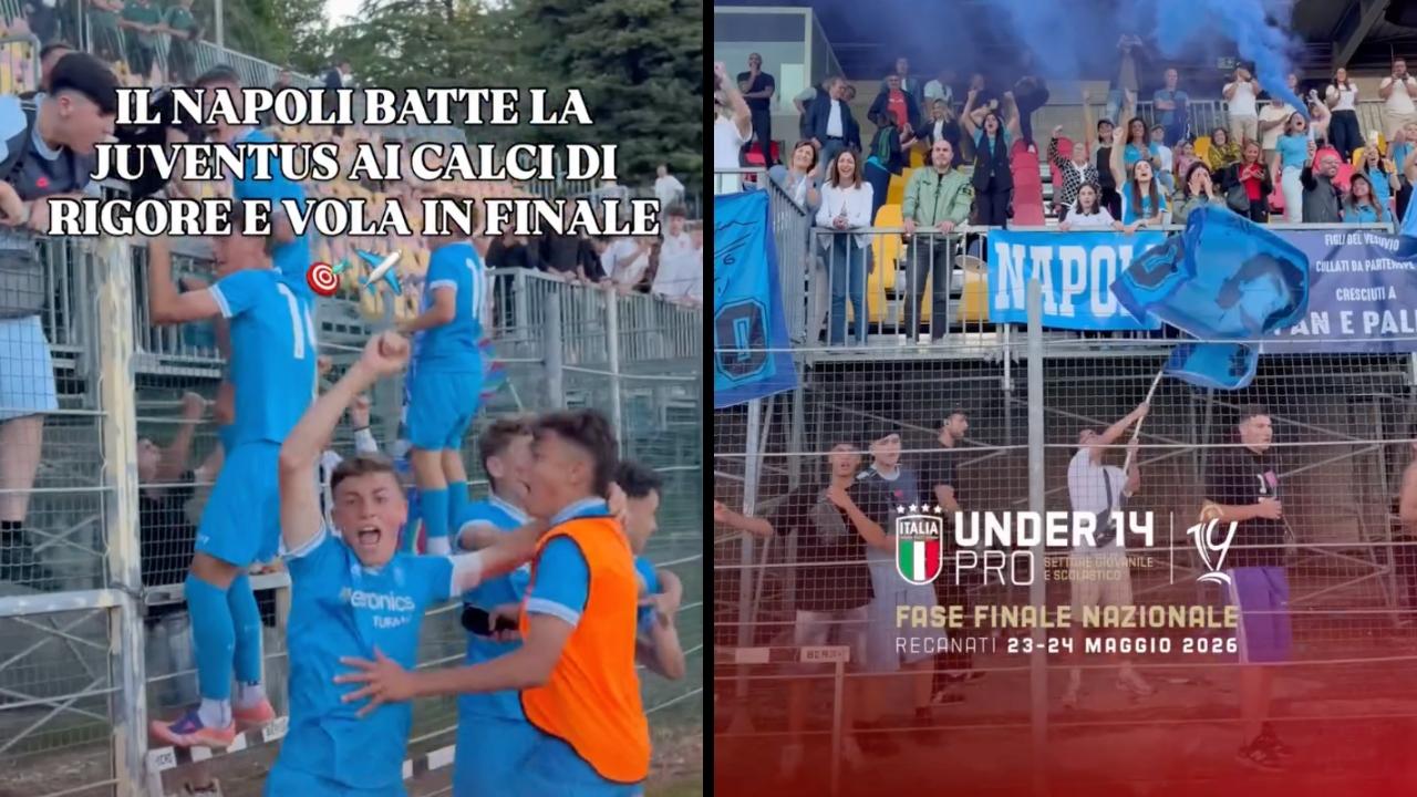 Il Napoli U14 batte la Juventus ai rigori: domani la Finale Scudetto contro il Parma! | VIDEO