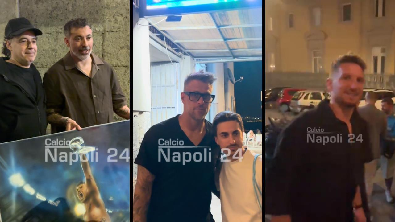 Cena Napoli Legends: Lavezzi, Denis e Mertens tornano a casa. Regalo per il Pocho | VIDEO CN24