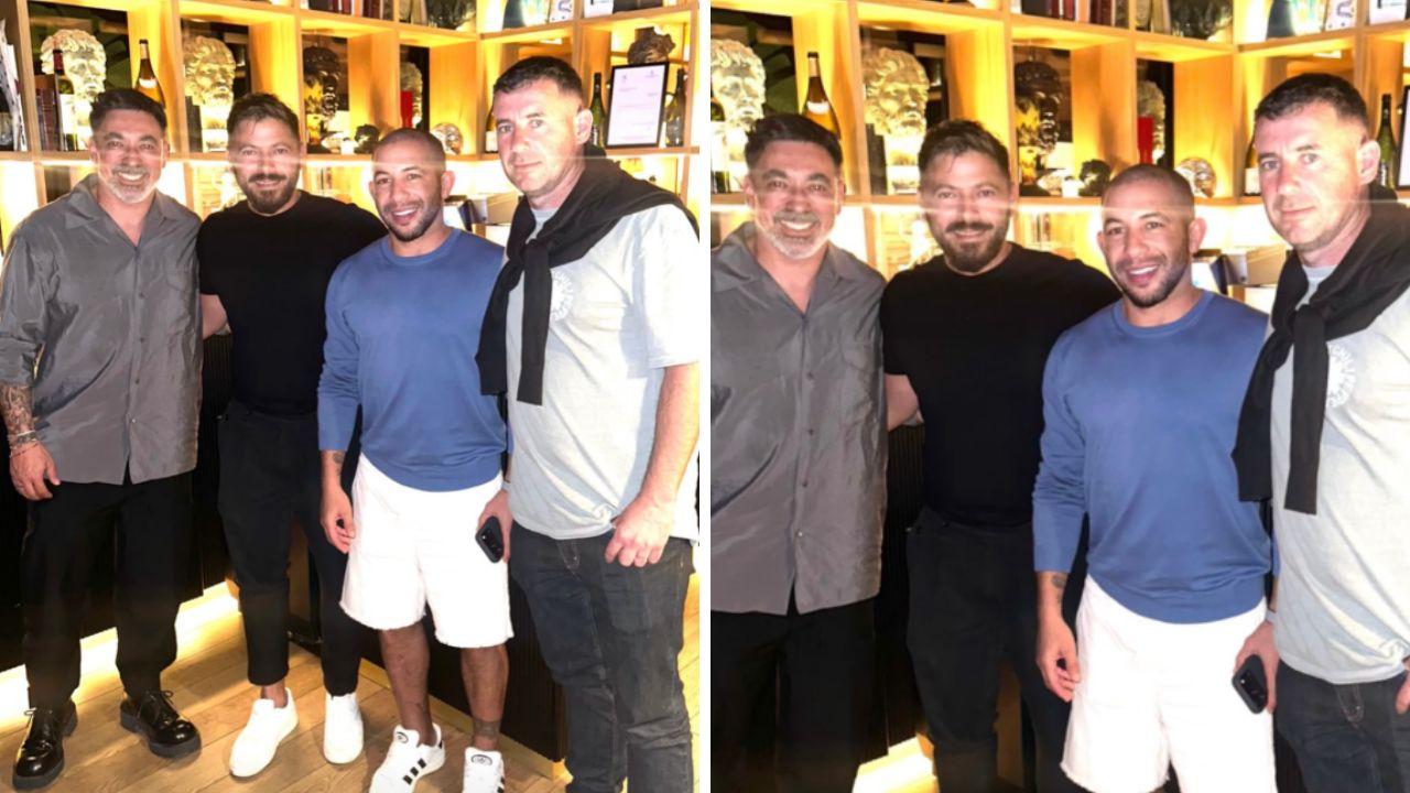 Le Napoli Legends ancora insieme a Napoli: cena tutta napoletana per Lavezzi, Gargano e Bogliacino | FOTO