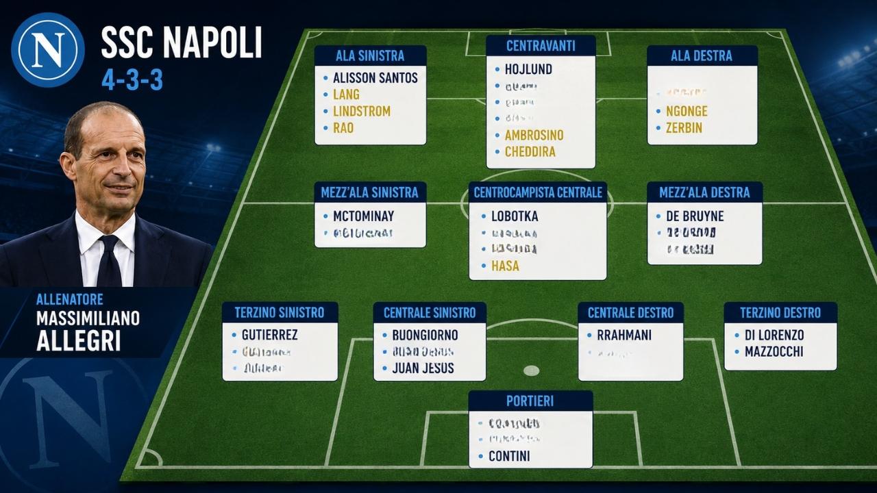 Il Napoli di Allegri? Per ora ha 37 giocatori, e senza contare il mercato con ADL e Manna