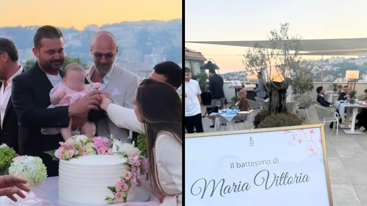 Festa in casa SSC Napoli: battesimo per la piccola Maria Vittoria De Laurentiis | VIDEO