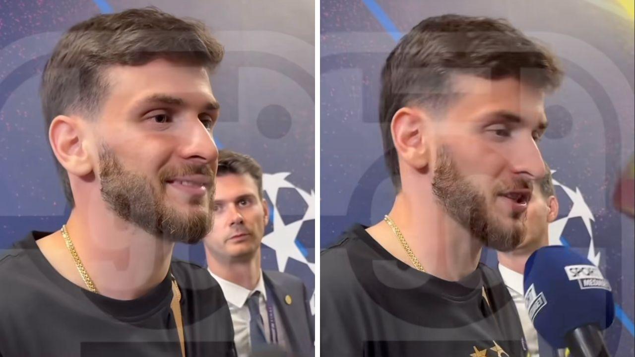 "Dicci qualcosa sull'Italia...". Kvaratskhelia intervistato dopo la Champions: "Forza Napoli!" | VIDEO