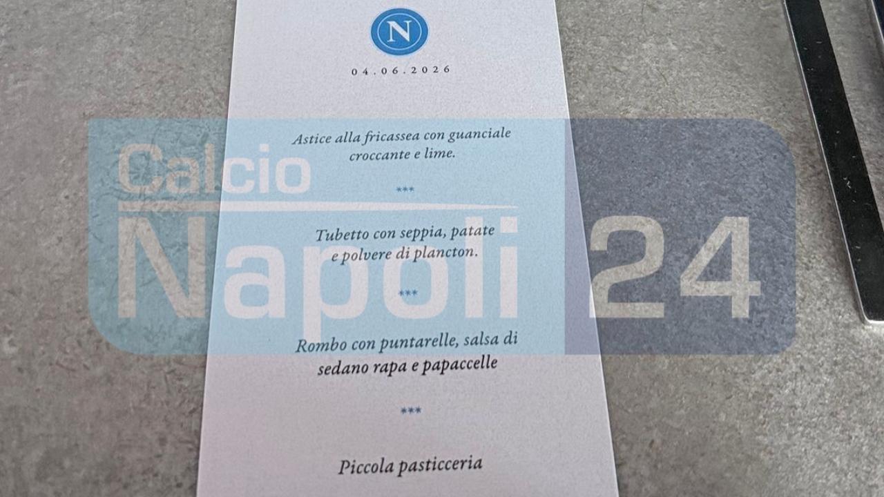 Ritiri SSC Napoli, pranzo a Palazzo Petrucci per De Laurentiis e ospiti: il men&ugrave; | FOTO CN24