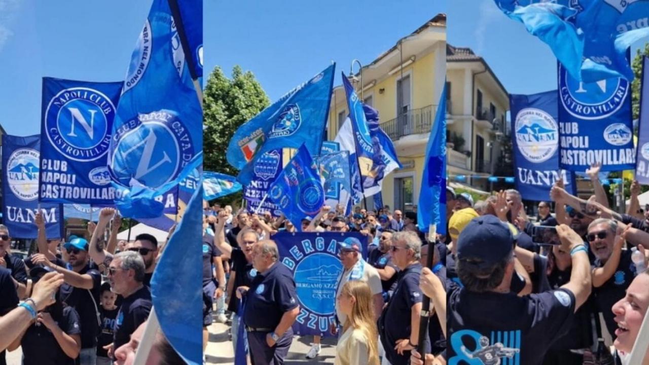 Centinaia di tifosi del Napoli da tutto il mondo uniti per la passione azzurra al raduno UANM | FOTO