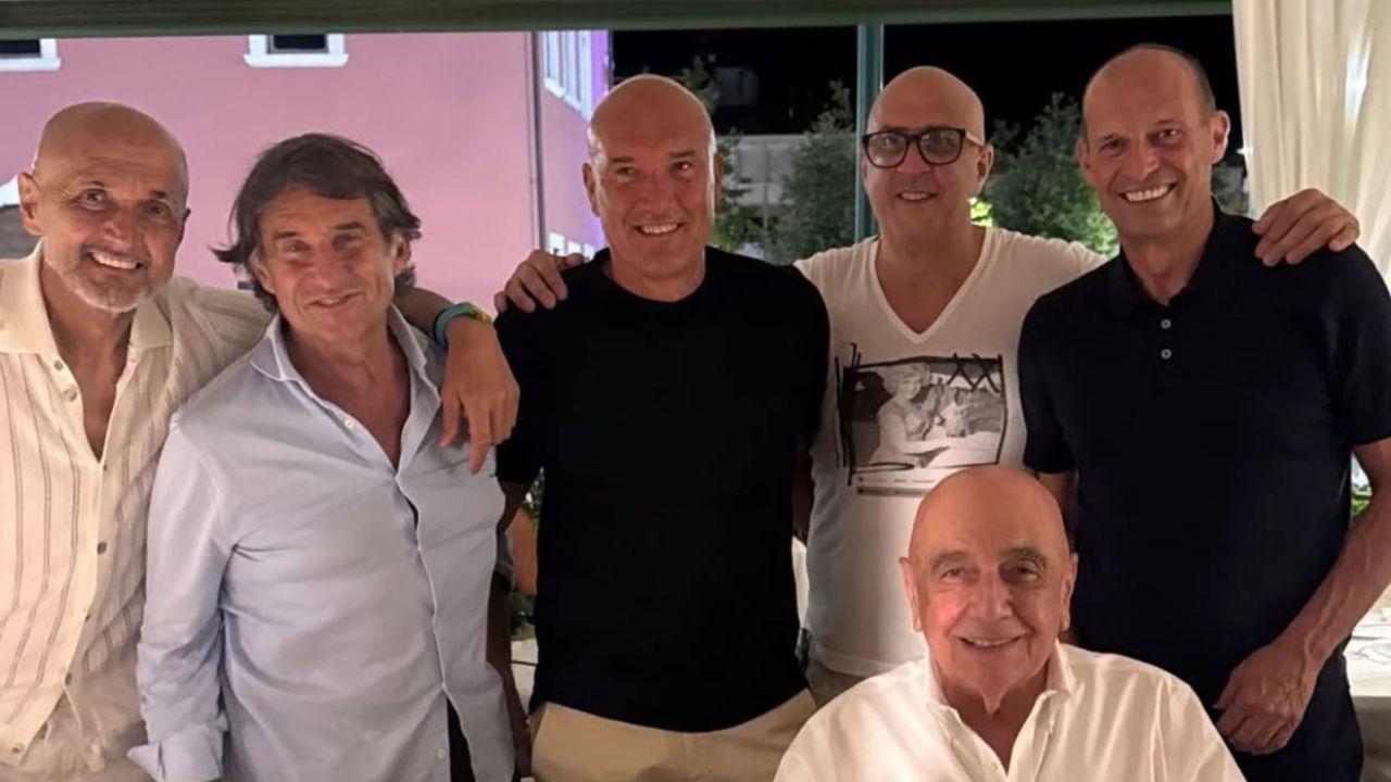 Tutti insieme appassionatamente: Allegri a cena con Spalletti, Carnevali e Galliani | FOTO
