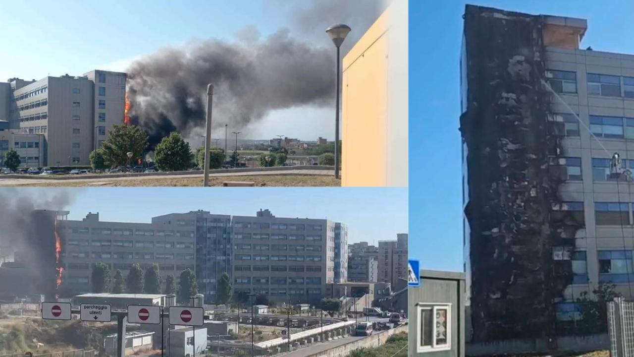Terribile incendio all'Ospedale del Mare di Napoli: la ricostruzione | FOTO