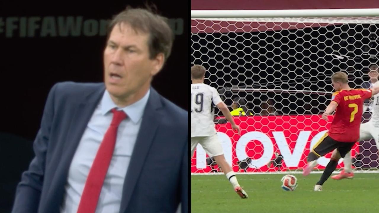 Super gol di De Bruyne ai Mondiali: la reazione live di Rudi Garcia | VIDEO