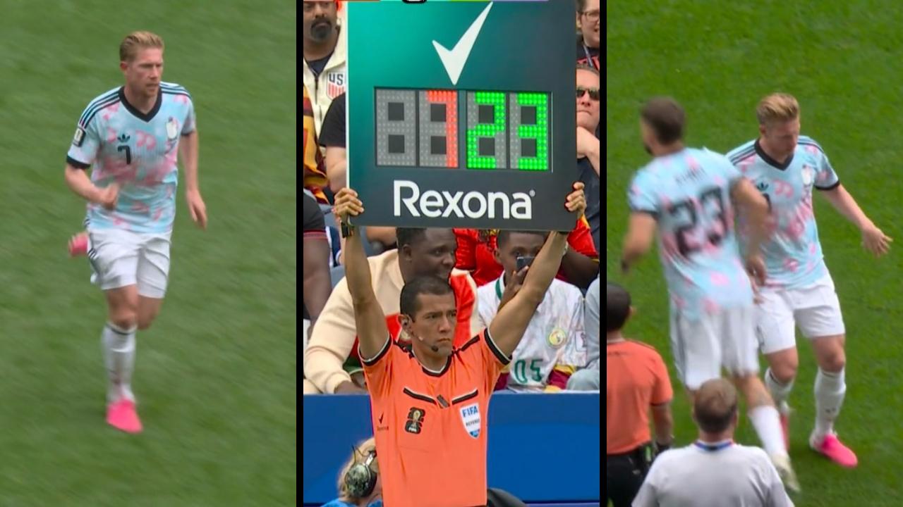 Belgio-Senegal, al 56' Rudi Garcia toglie De Bruyne
