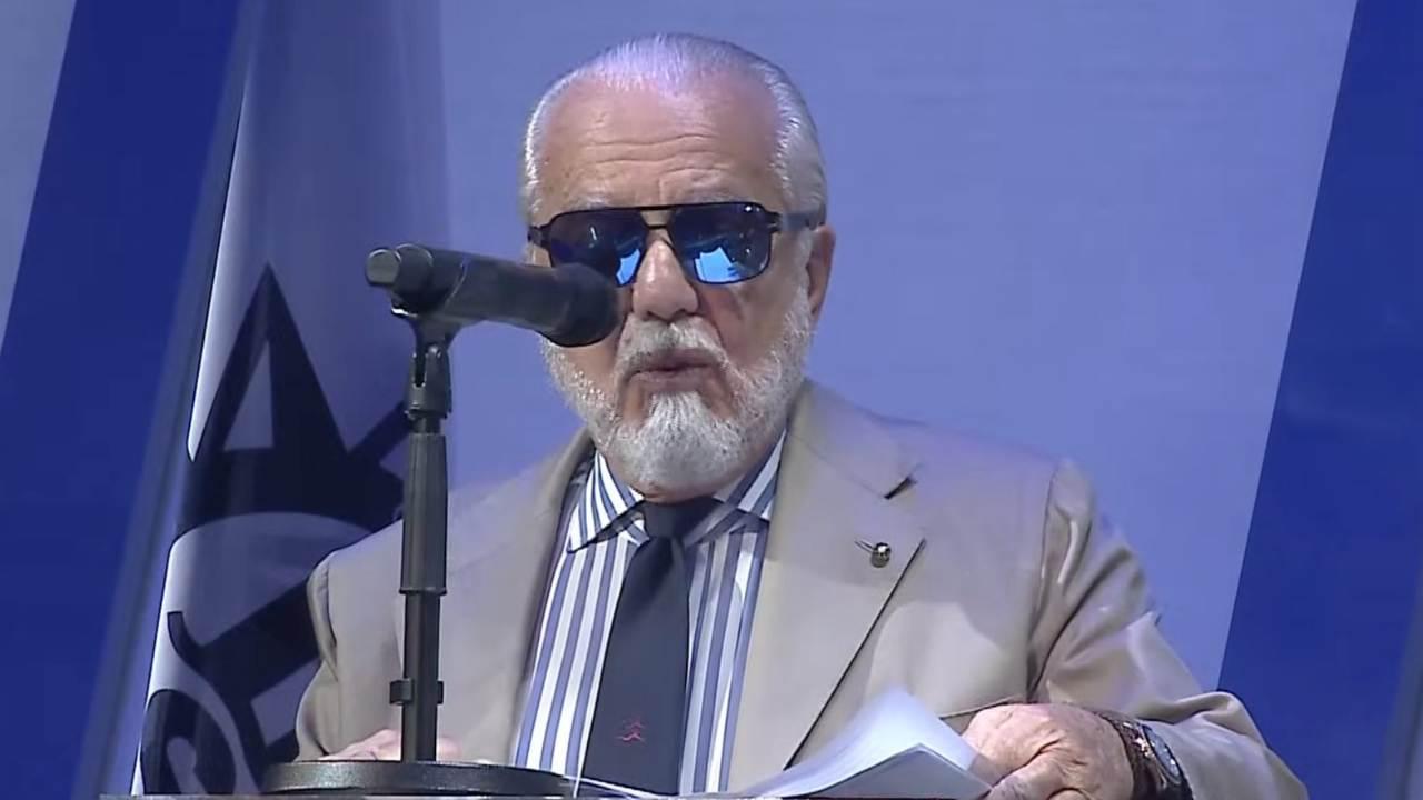 De Laurentiis: "Cari Manfredi e Fico, servono strutture per il mio Napoli! Lavorer&ograve; giorno e notte per costruire stadio e centro sportivo"