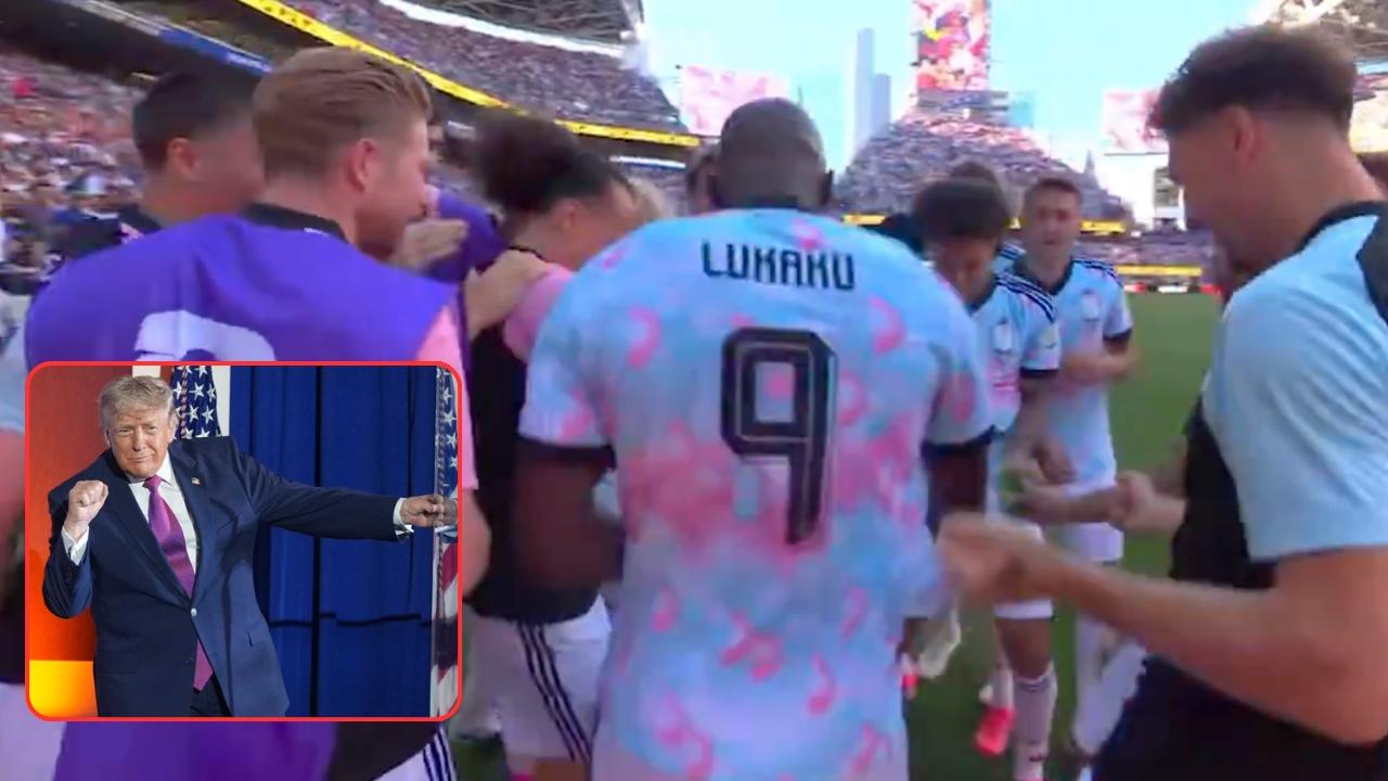 Lukaku, De Bruyne e il Belgio: l'esultanza &egrave; una provocazione a Trump per il "caso Balogun" | VIDEO