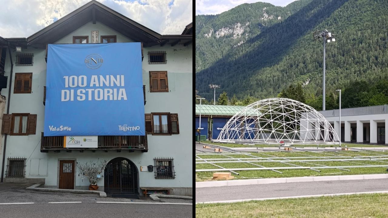 Ritiro SSC Napoli a Dimaro, lavori in corso a Carciato: in allestimento il Museo della storia azzurra! | FOTO