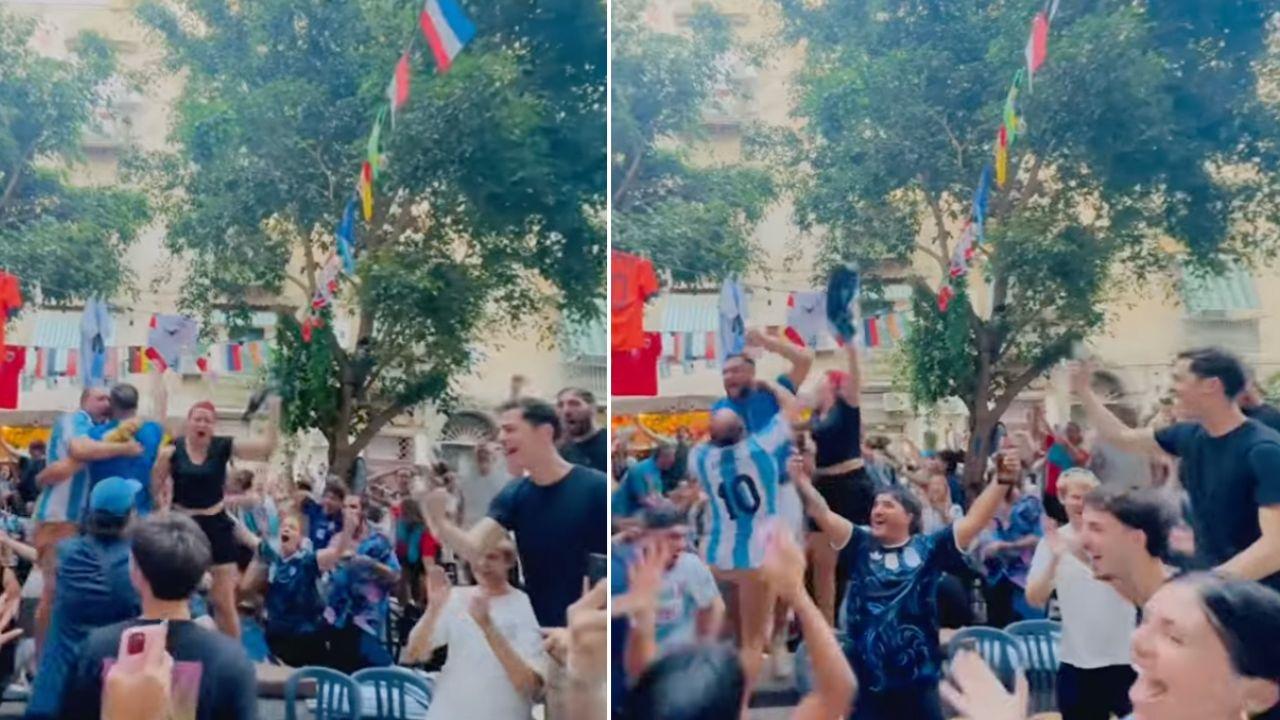 Clamorosa rimonta Argentina: guardate che festa a Largo Maradona | VIDEO