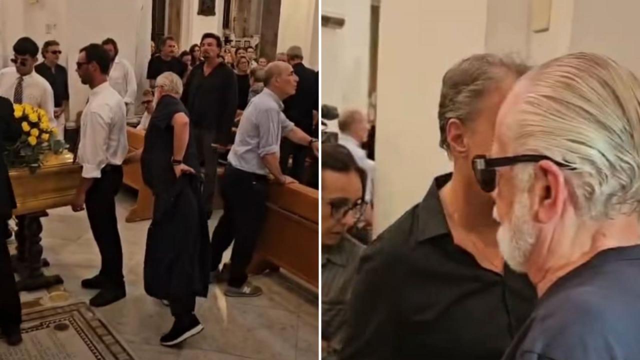 Aurelio De Laurentiis a Capri per i funerali di Peppino Di Capri | VIDEO