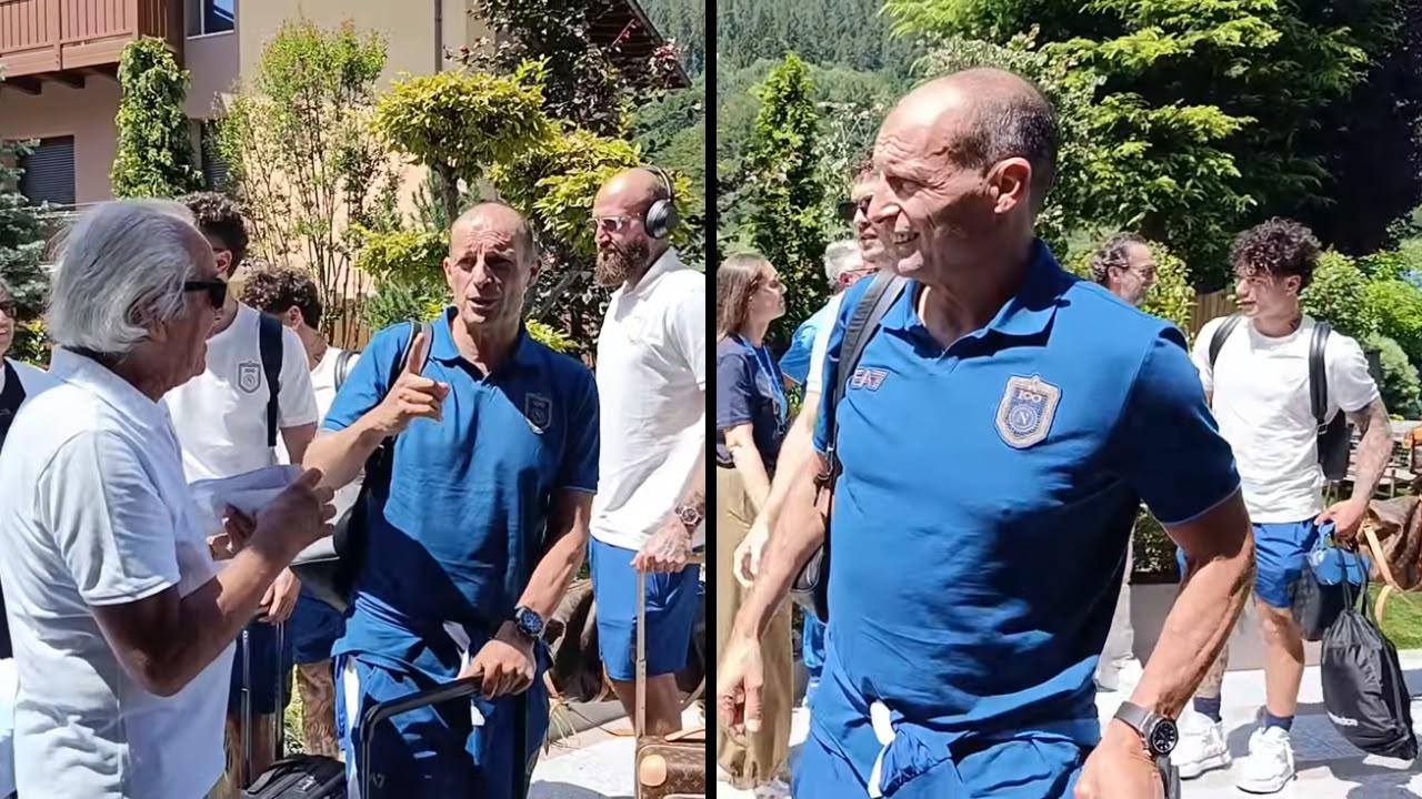 Accoglienza da star per Allegri a Dimaro: i tifosi lo acclamano a gran voce | VIDEO CN24