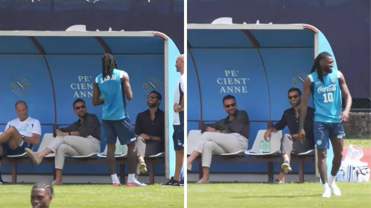 Siparietto Anguissa-Allegri-Manna: scherzano in campo, risate in panchina | VIDEO CN24