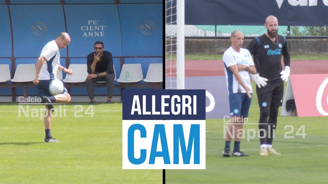 Allegri show in allenamento: la Max-Cam da Dimaro Folgarida | VIDEO CN24