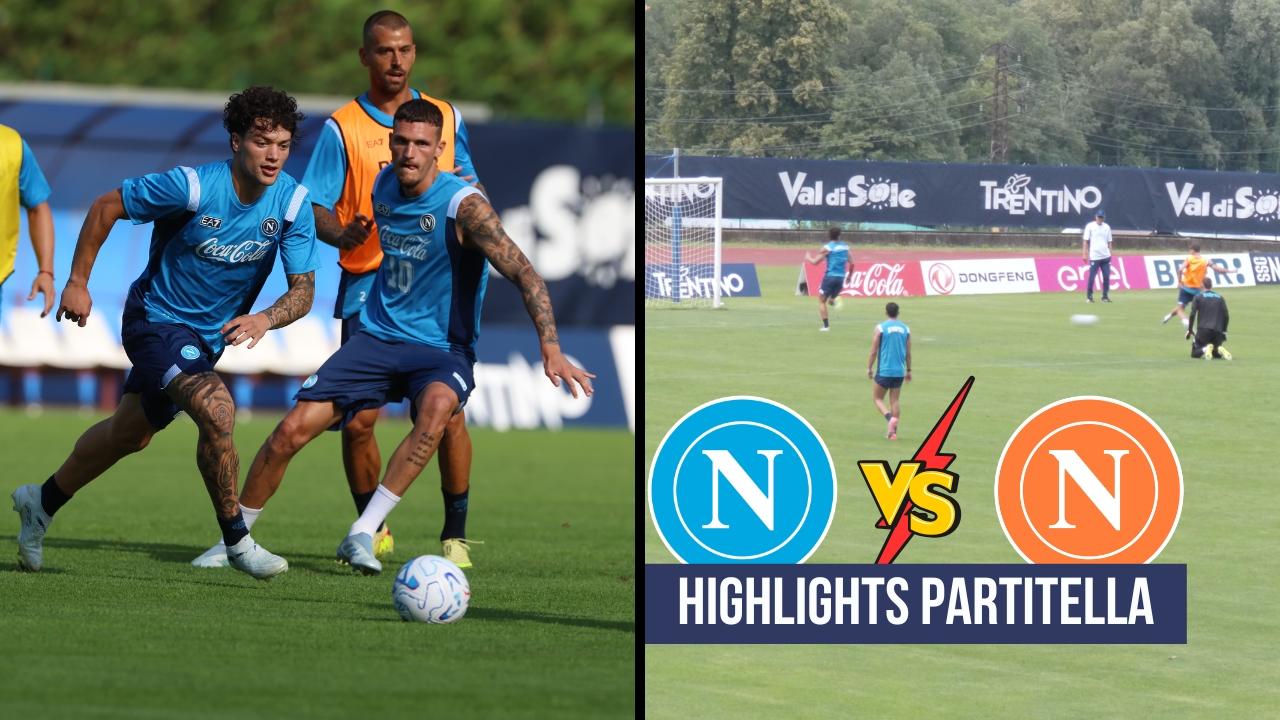 Highlights partitella Napoli, azzurri vs arancioni: Lindstrom e Hojlund in gol! | VIDEO CN24
