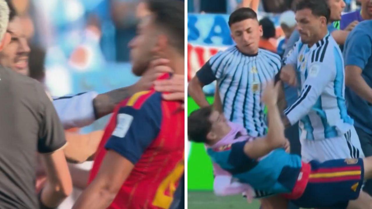 Argentina KO in finale, Paredes perde la testa e aggredisce gli avversari | FOTO