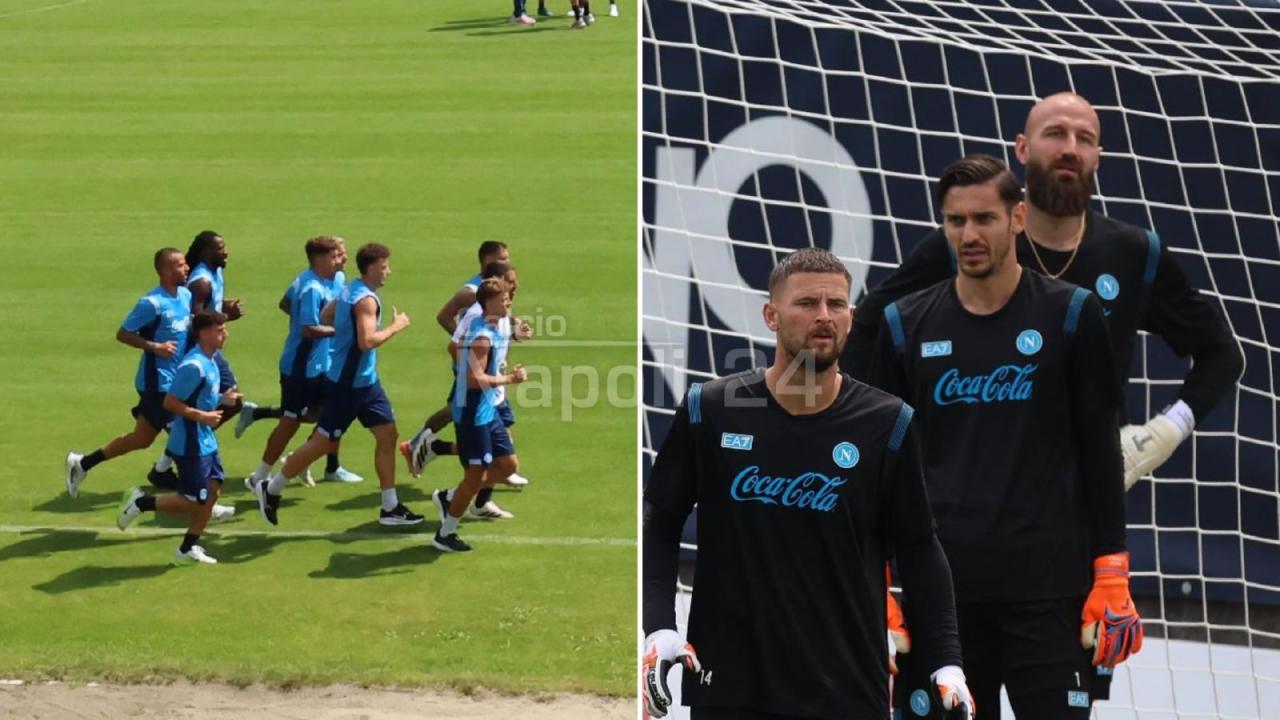 L'allenamento del Napoli di Allegri dopo la sconfitta contro l'Arezzo | VIDEO