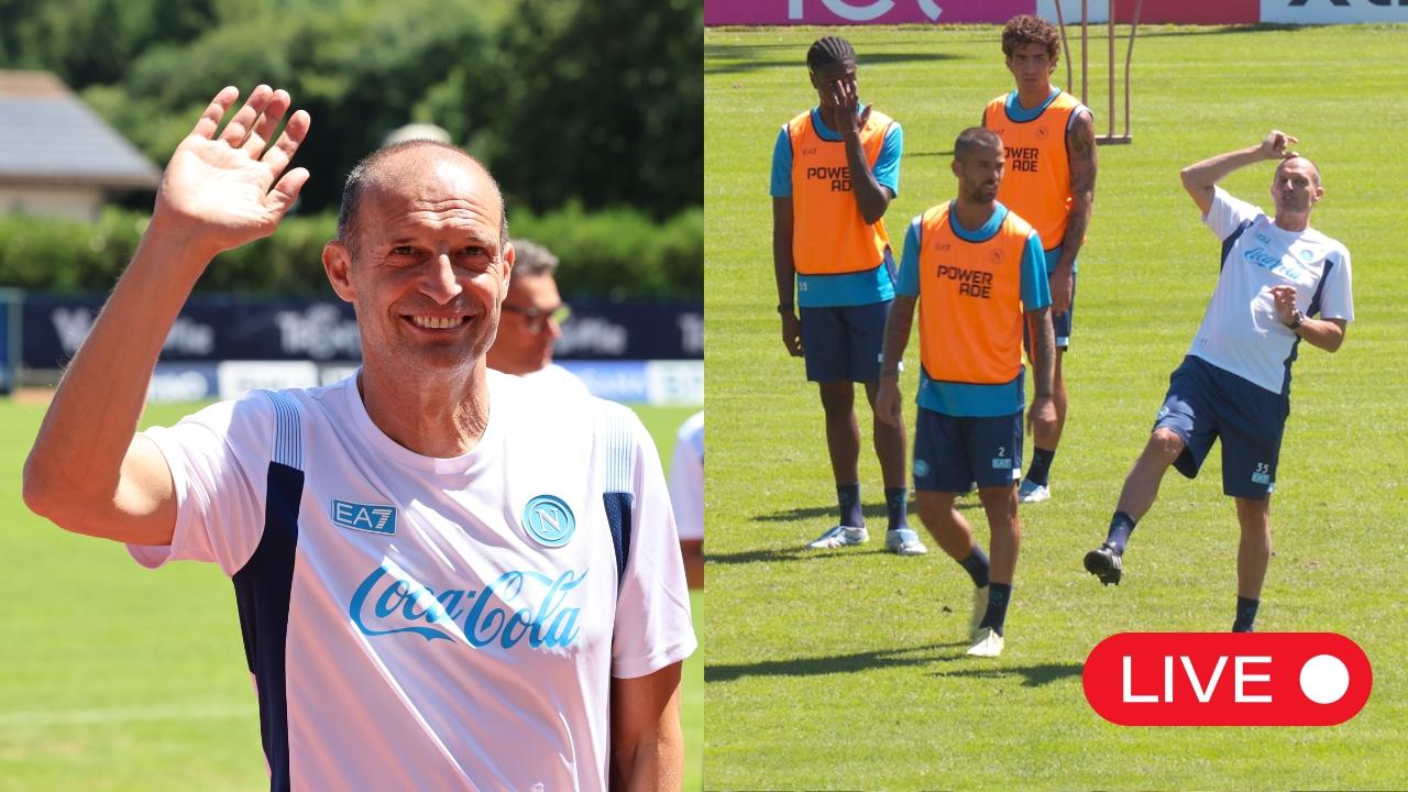 Ritiro Dimaro Napoli 2026, giorno 10: allenamento mattutino per chi non gioca con la Carrarese, De Laurentiis ancora con i tifosi! | DIRETTA VIDEO