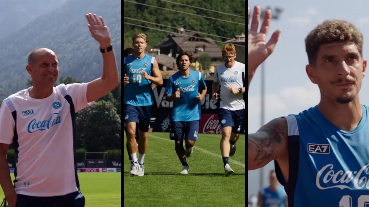 Ultimo giorno di ritiro Napoli a Dimaro: corsa e ripetute per gli azzurri. Sorpresa finale di Allegri e Di Lorenzo | VIDEO CN24