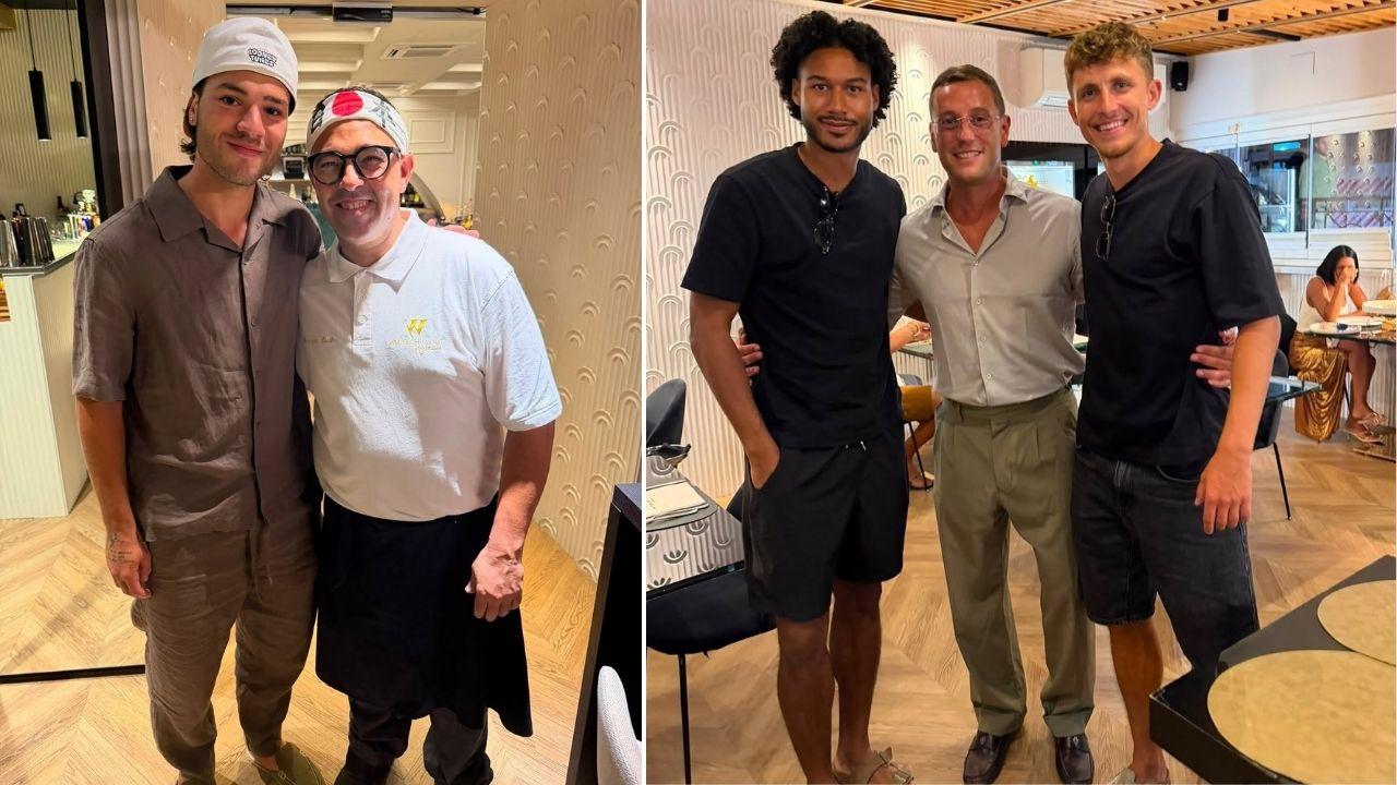 Ecco dove sono stati ieri a cena Vergara, Cajuste e Lindstrom | FOTO