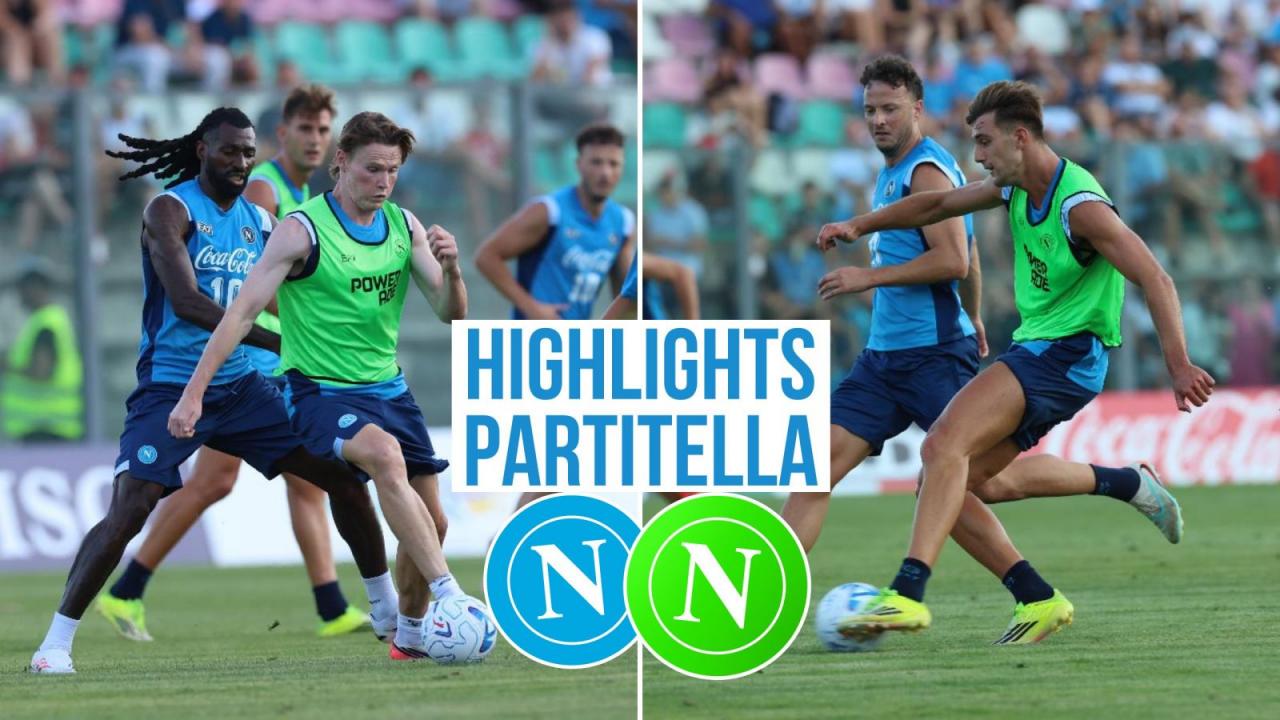 Highlights partitella Napoli, azzurri vs verdi: McTominay e Lucca in gol! | VIDEO CN24