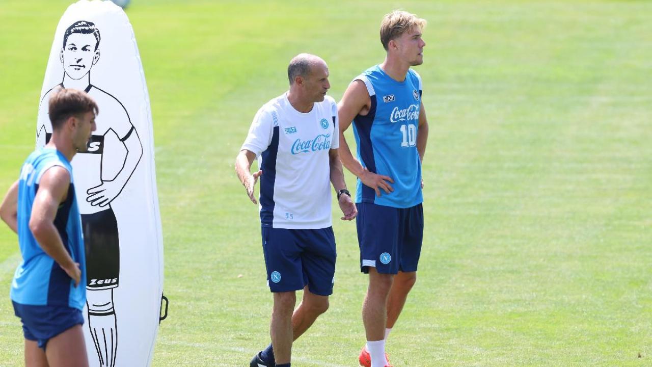 Allegri focus su Lucca e Hojlund: "Vai con l'imbucata, bisogna accelerare!" | FOTO CN24