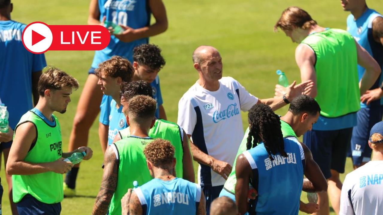 Ritiro Castel di Sangro Napoli 2026, giorno 4: allenamento mattina | DIRETTA VIDEO