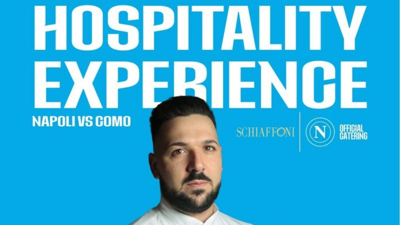 Napoli-Como, esperienza gastronomica in tribuna con lo chef Francesco Nunziata